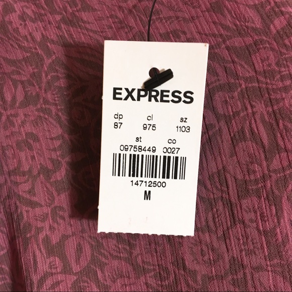 express pink purple crop top - Picture 3 of 3